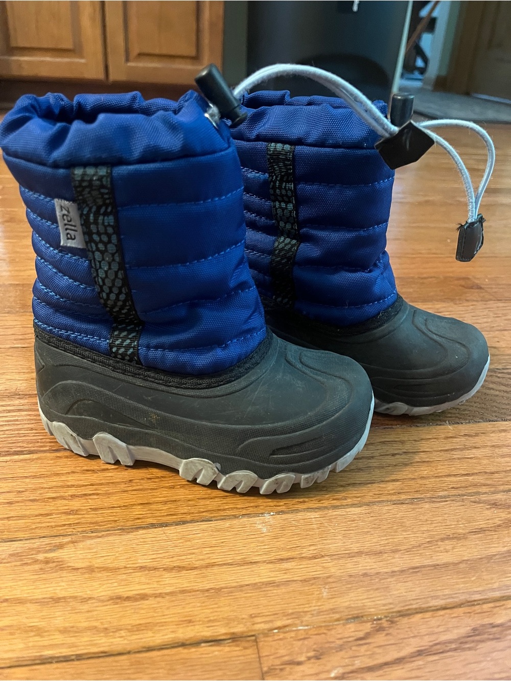 Zella Kids Blue and Black Snow Boots